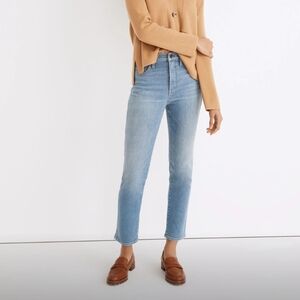Madewell Petite Stovepipe Jeans in Euclid Wash Denim